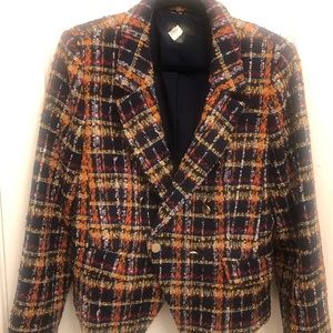 Halogen Multicolored Metallic Blazer